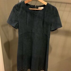 Suede feel blue Mini Dress
